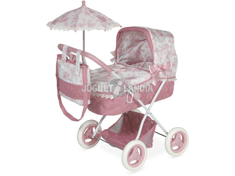 Carro de Boneca Cromado e Dobrável Daniela 65x38x60 cm DECUEVAS 85021