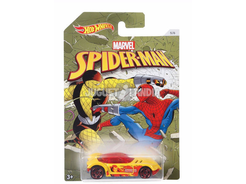  Marvel Hot Wheels - Coche de personajes Spider-Man : Juguetes y  Juegos