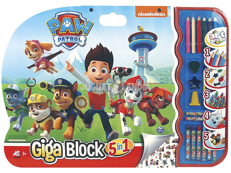 Giga Block 5 in 1 Paw Patrol Cefa Toys 21806