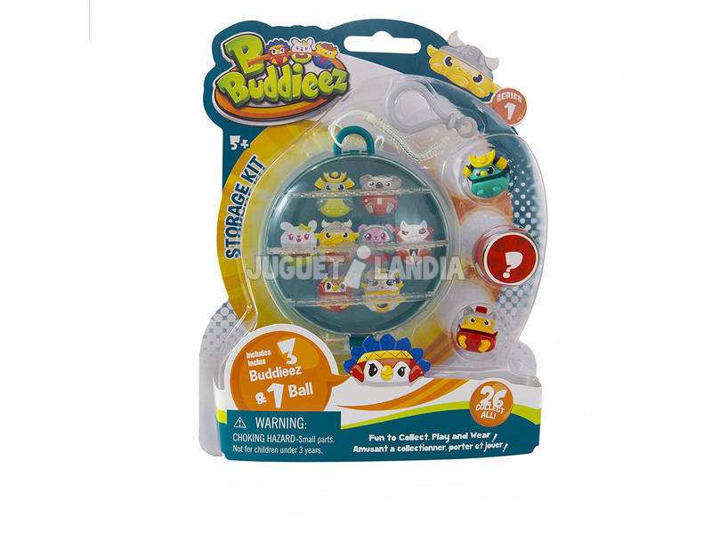 Bbuddieez Storage Ball con 3 Figuras