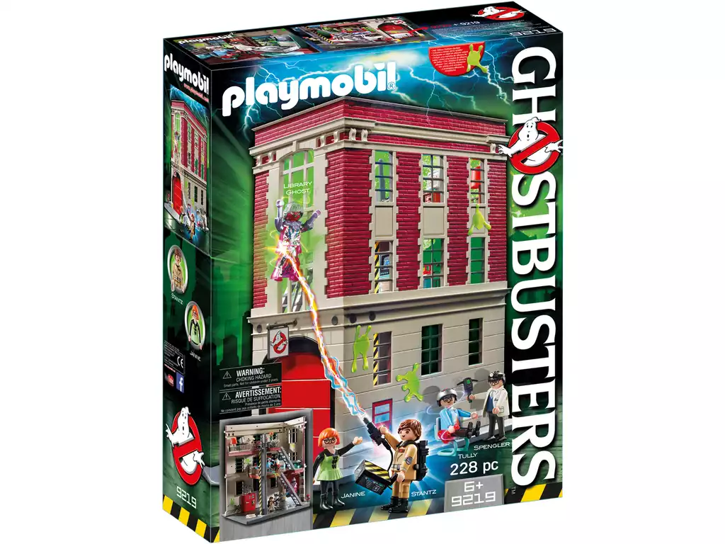Playmobil Cuartel Parque de Bomberos Ghostbusters 9219