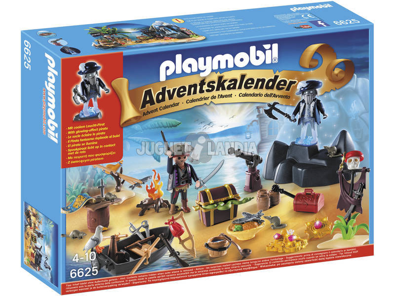 Playmobil Calendario Navidad Isla del Tesoro Pirata 6625