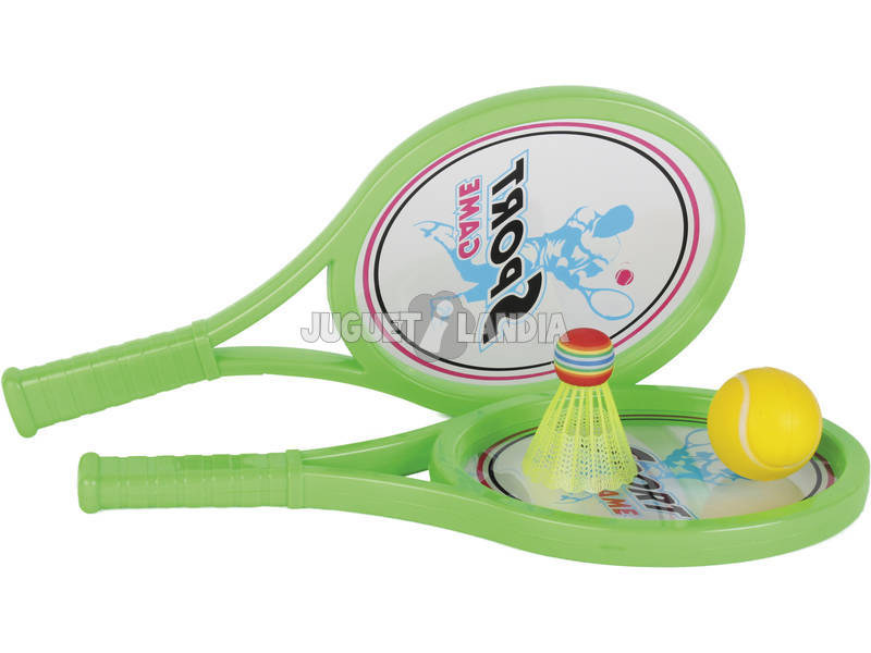 Badminton-Schläger mit Lenkrad und Ball