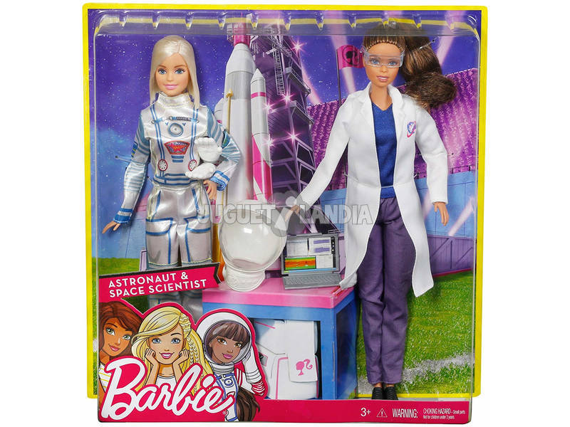 Barbie I can Be Bambole Astronauta e Ingegnere Aerospaziale Mattel FCP65