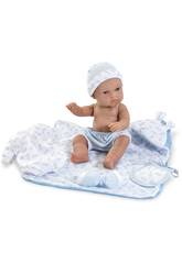 Boneca Elegance 33 cm. Natal Trousseau Azul
