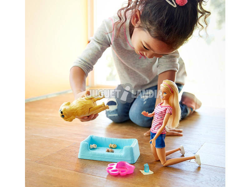 Barbie e seus filhotes de cachorro Surpresa Mattel FDD43