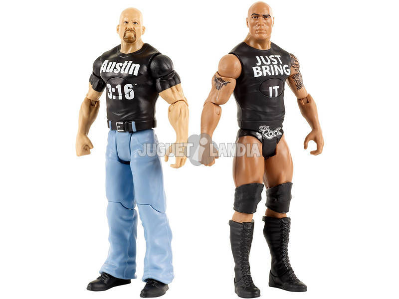 WWE Pack 2 figure Tough Talkers 15 cm 