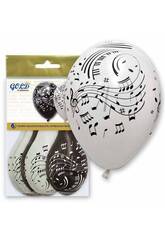 Ballons Gonflables Gold Notes Musicales Globolandia