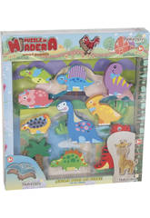 Puzzle en Bois Dinosaures 10 Pièces