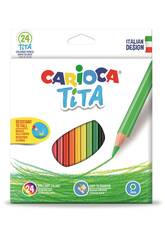 Caja 24 Lápices Tita Maxi Hexagonal Carioca 42794