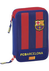 Plumier Double Petit 34 pi�ces F.C. Barcelone Safta 411629054