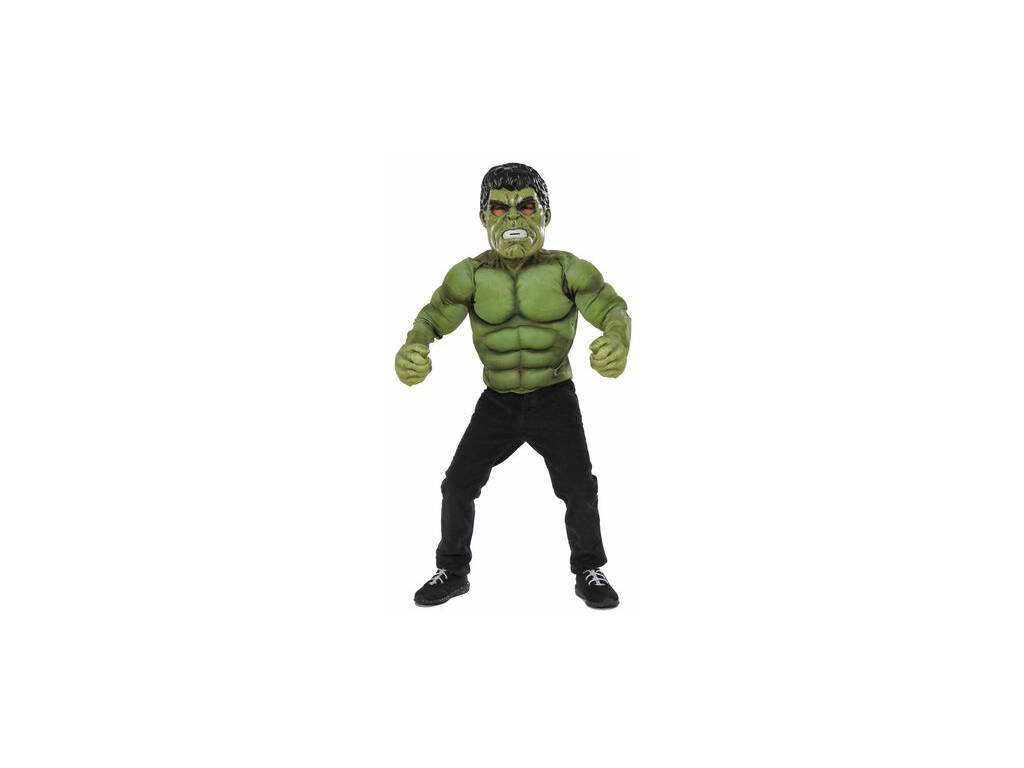 raya Educación escolar Teseo Disfraz Niño Hulk Pecho con Máscara - Juguetilandia