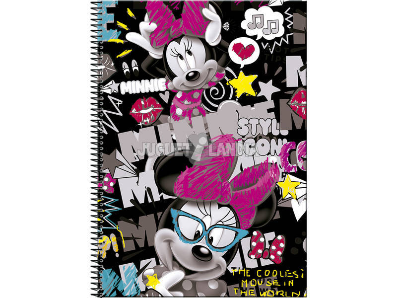 Minnie Cahier A4 100 Pages Couverture Rigide Journal Perona 54199