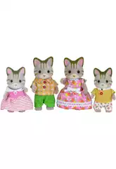 Sylvanian Families Famiglia di Gatti Striati Epoch 5180