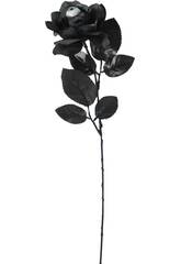 Rose Noire et Argent avec Oeil 42 cm