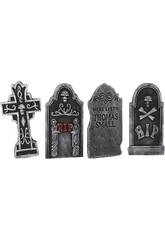 Conjunto 4 L�pides Terror�ficas 40x20x1.5CM