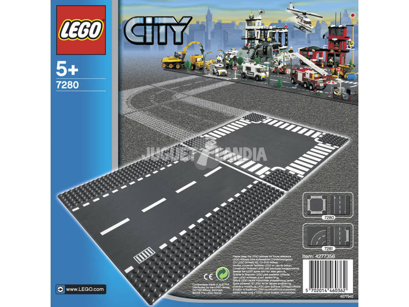 Lego City Plaques de route - Ligne droite et carrefour