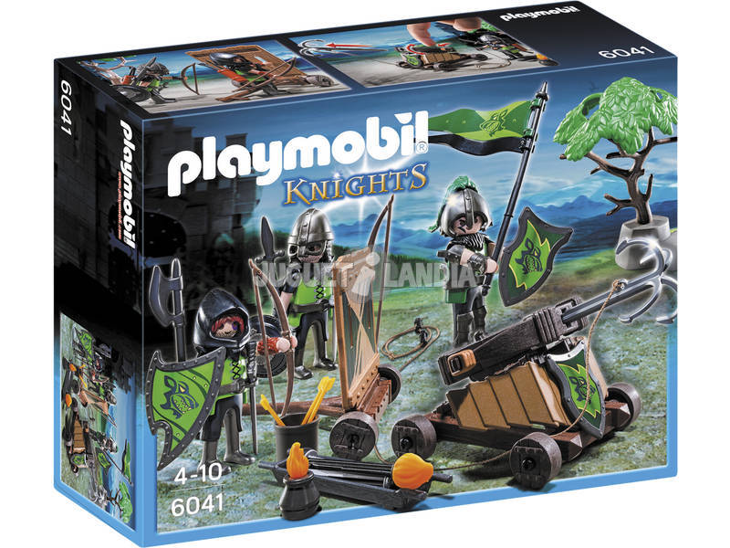 Playmobil Ritter des Wolfes mit Katapult