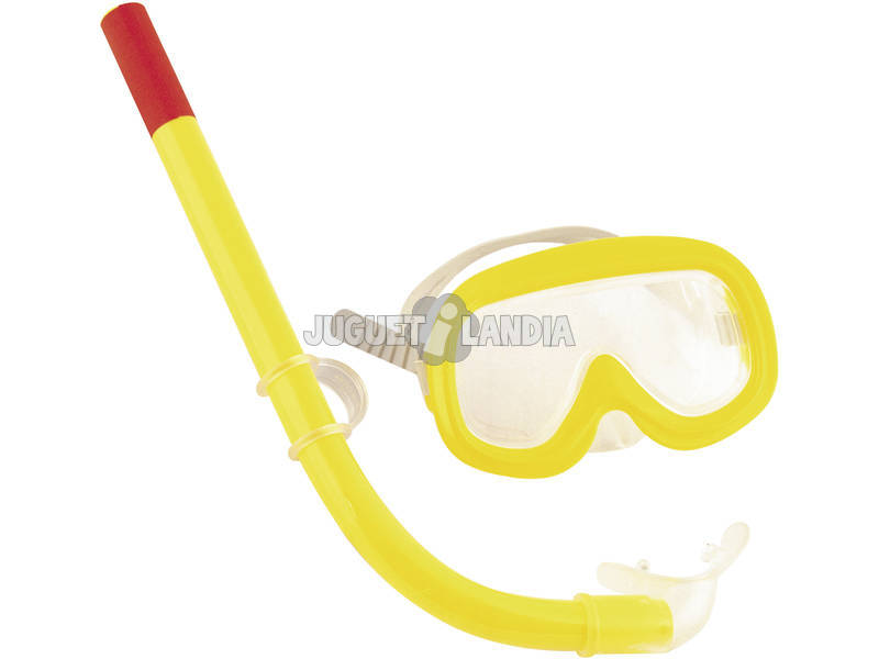 Tauchmaske mit gelben Rohr Bestway 24006