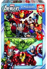 Puzzle 2X48 Avengers Educa 15932