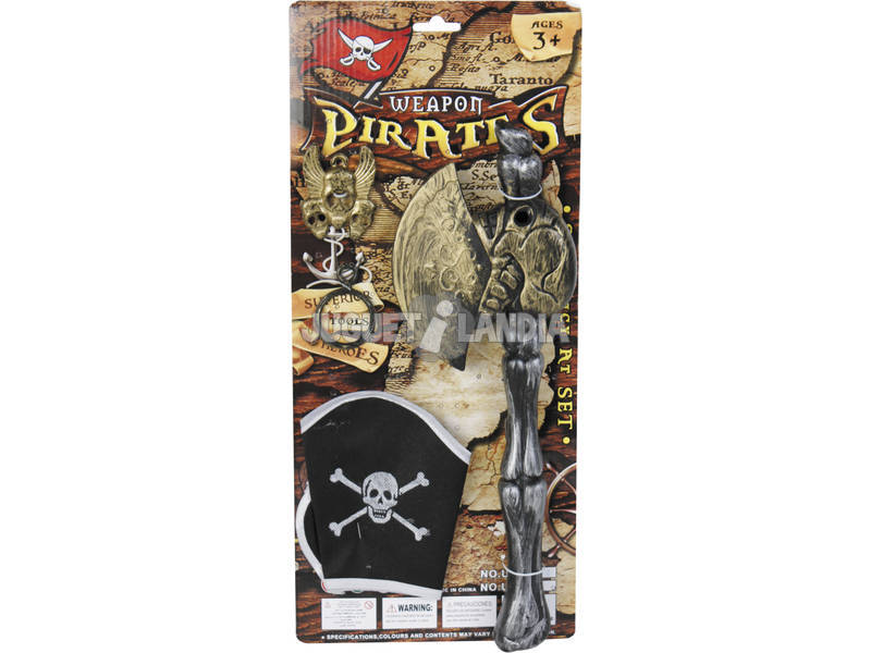 Set Armas Piratas con Hacha y Gorro
