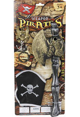 Set Armas Piratas com Machado de Gorro 
