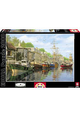 Quebra-cabeça 2000 barcos no cais