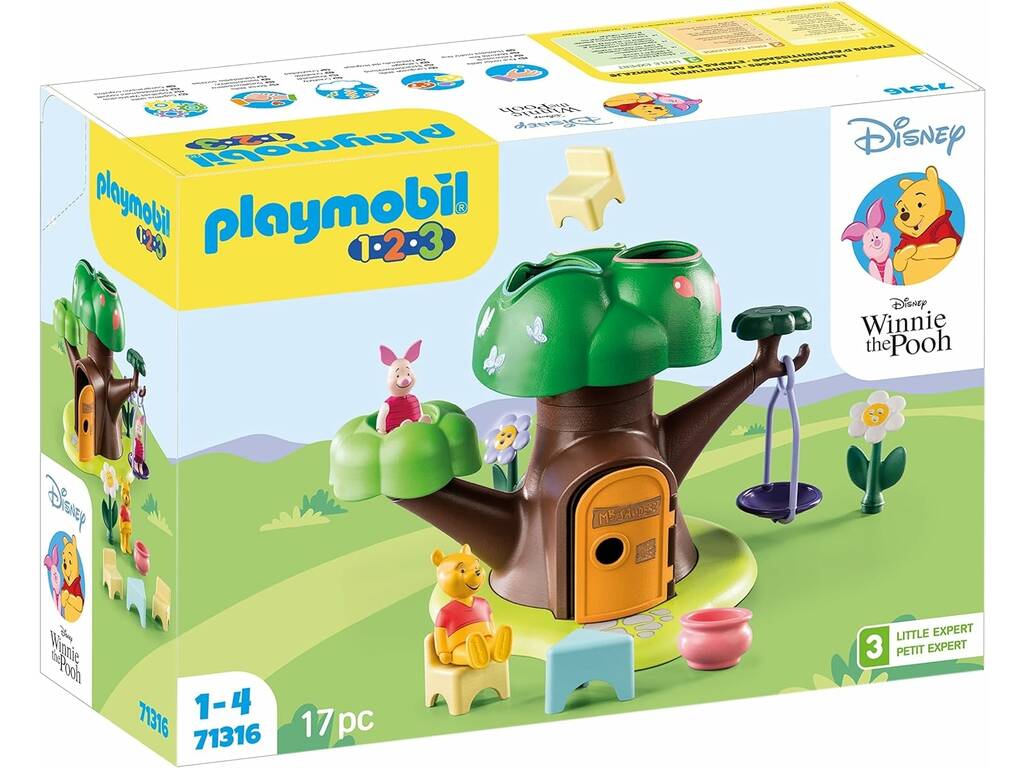 Playmobil 1,2,3 Disney Winnie Puuh und Ferkel Playmobil Baumhaus 71316