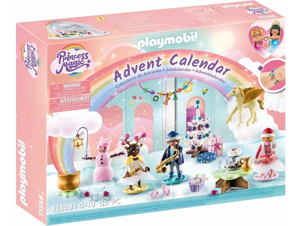 Playmobil Calendrier de l'Avent de Noël Arc-en-ciel 71348