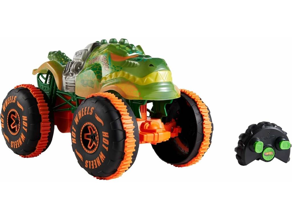 Hot Wheels Monster Trucks Véhicule Rageasaur Radio Control