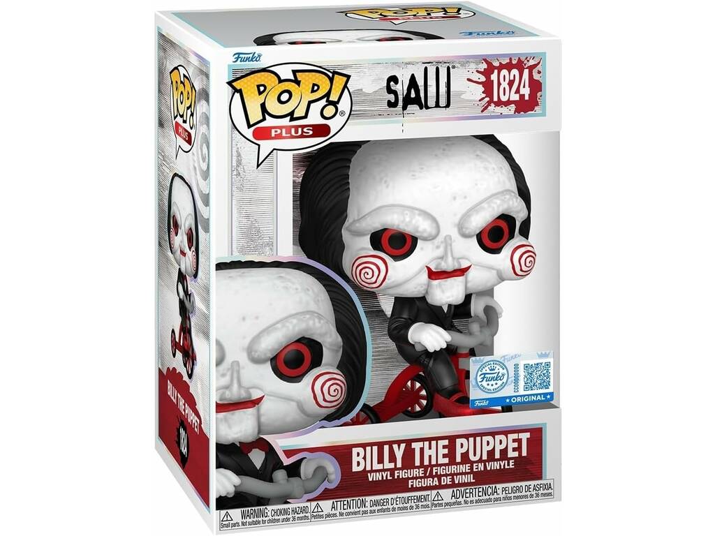 Funko Pop Plus Saw Figurine Billy The Puppet sur tricycle