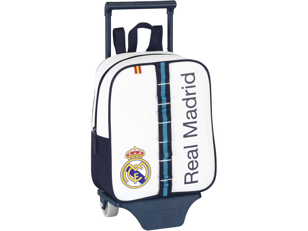 Real Madrid mochila berçário com rodas Safta 611356280