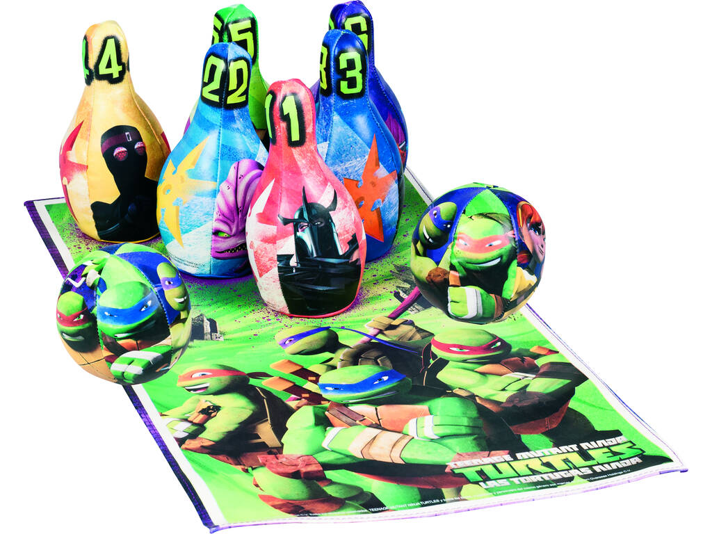 Conjunto de bowling Tartarugas Ninja