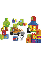 Seau Blocs Construction Animaux 46 Pièces