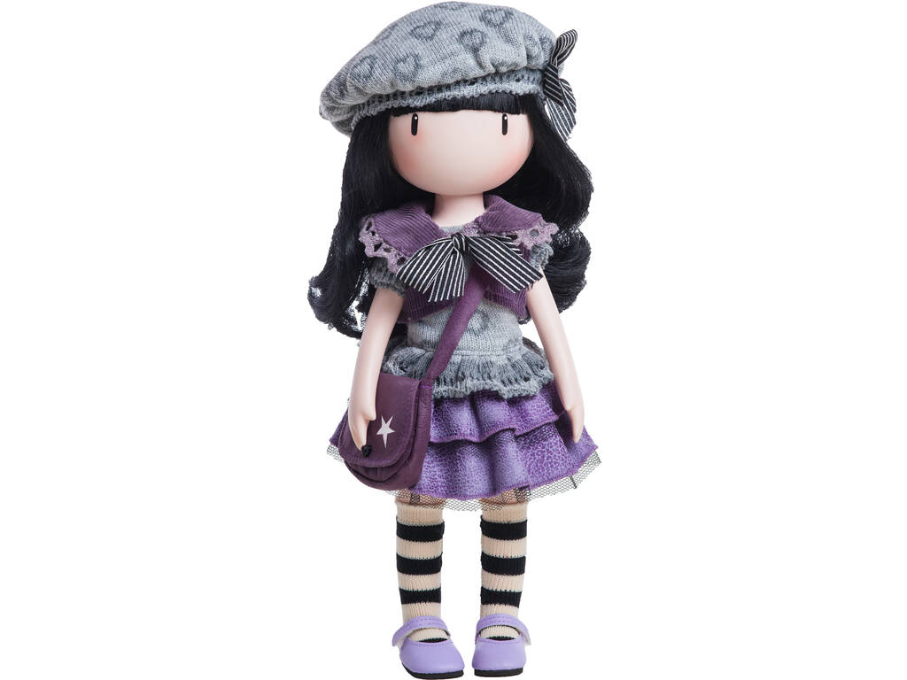 Nice Group Gorjuss Bambola Di Pezza 30 Cm Con Vestito Rosa Fucsia, Morbida Peluche Ufficiale Collezione M-06-G