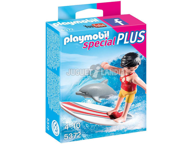 Playmobil Surfista con Tabla de Surf 5372
