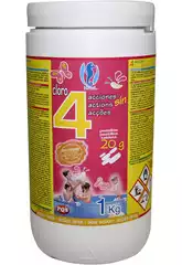 Cloro Dissolução Lenta 86% 4 Tablets de Ação 20 gr Garrafa 1Kg PQS 167422