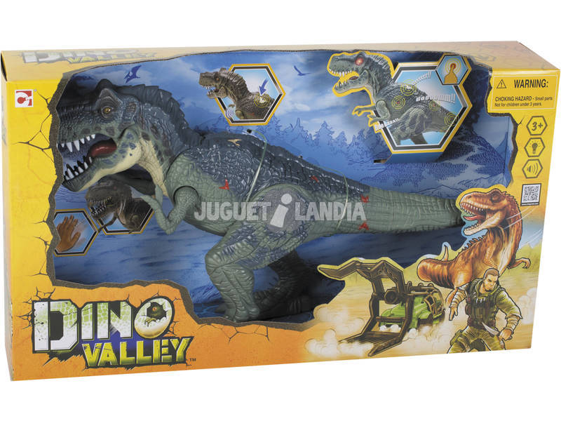 Dino Valley T-Rex Interattivo con Luci e Suoni