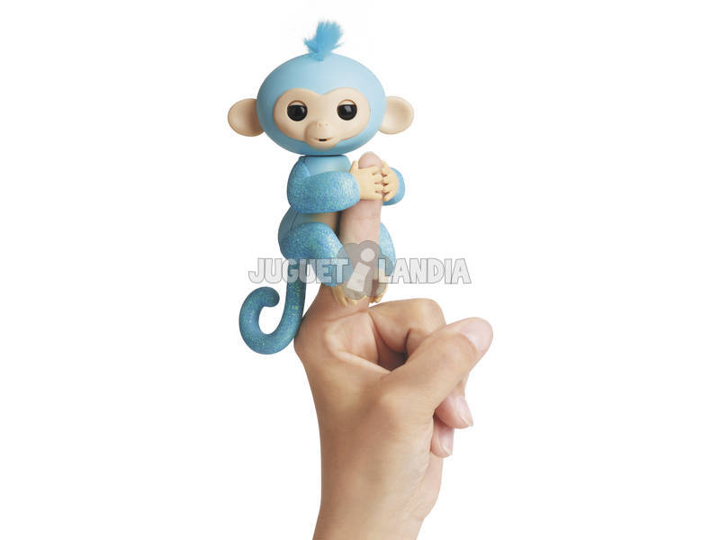 Fingerlings Bebé Scimmietta Glitter Celeste WowWee 3761