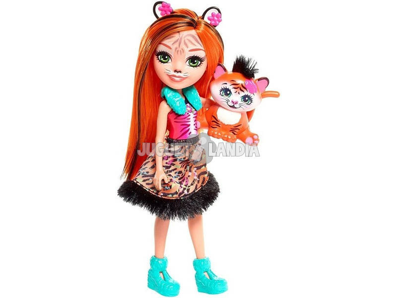 Enchantimals Boneca Tanzie e Animal de Estimação Tigre Mattel FRH39