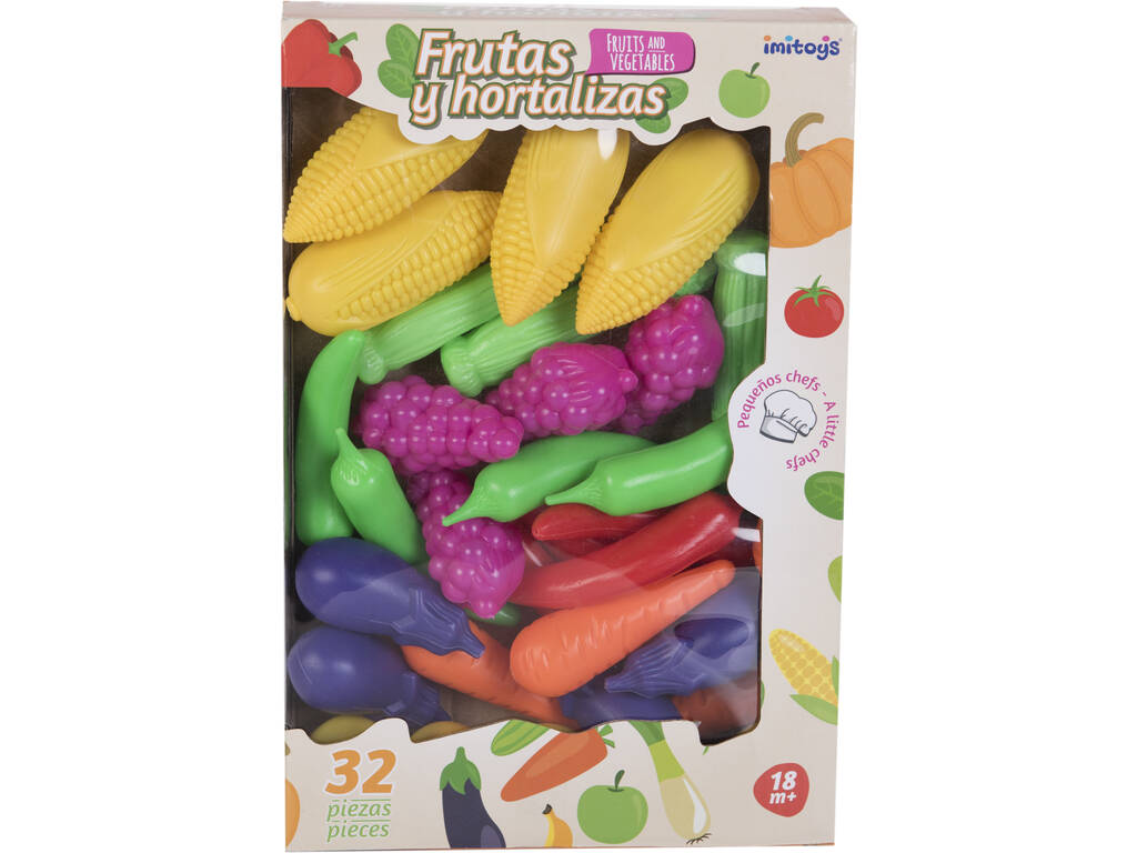 Playset Frutas y Hortalizas 32 piezas