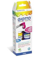 Giotto Peinture 6 pots 25 ml. et Pinceau nº 3