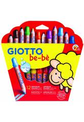Giotto Bébé Super Crayons avec taille-rayons.