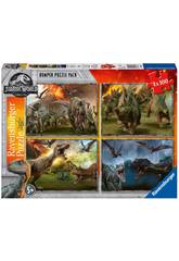 Jurassic World Puzzle 4x100 Piezas Ravensburger 6976