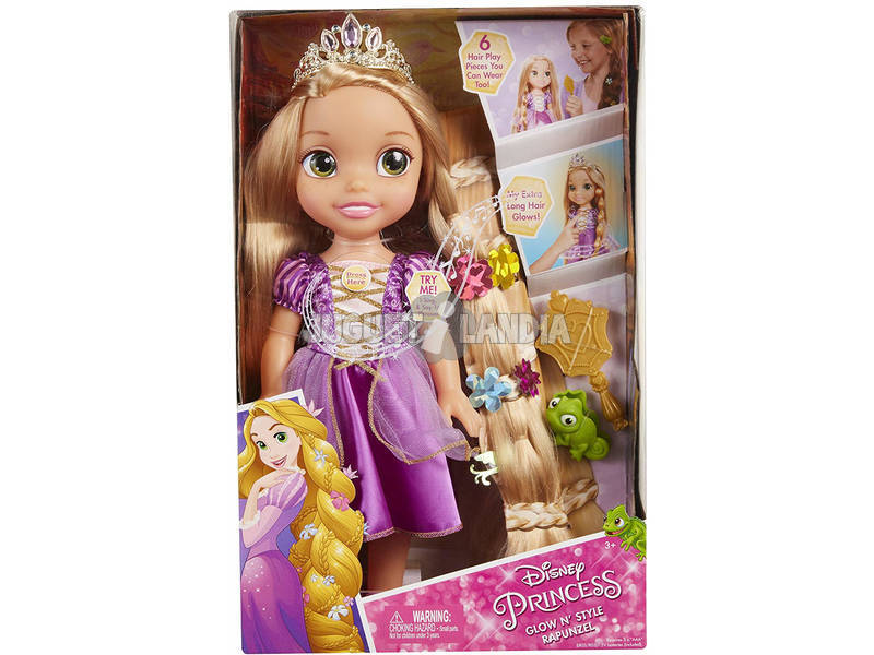 Bambola Rapunzel 35 cm Glitter e Stile Glop Games 71613
