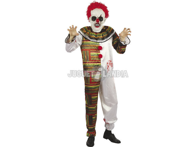 Kostüm Erwachsen Mann Schrecklicher Clown Größe XL