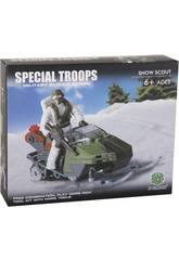 imagen Tropas Especiales Explorador con Motonieve con Accesorios Bloques 63 Piezas