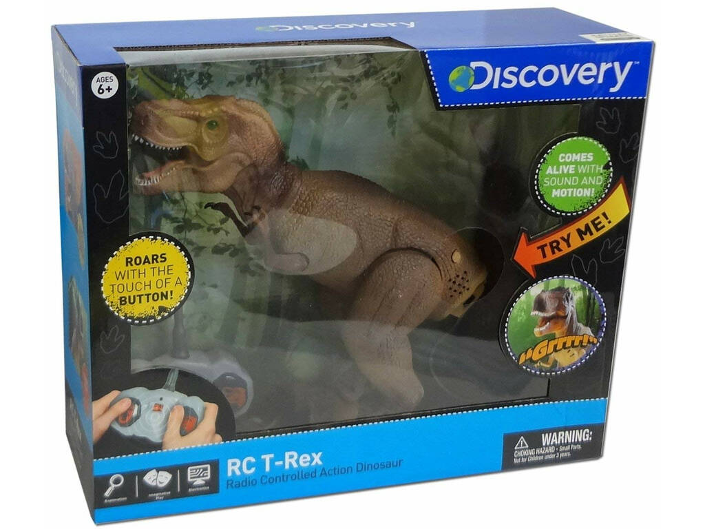 Comando Para Dinossauro T Rex Discovery World Brands 6000055 Juguetilandia - roblox construindo um parque de dinossauros dinosaur park