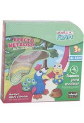 Foam Granulado Para Moldar Efeito Met�lico 4 Frasco de 45 ml.