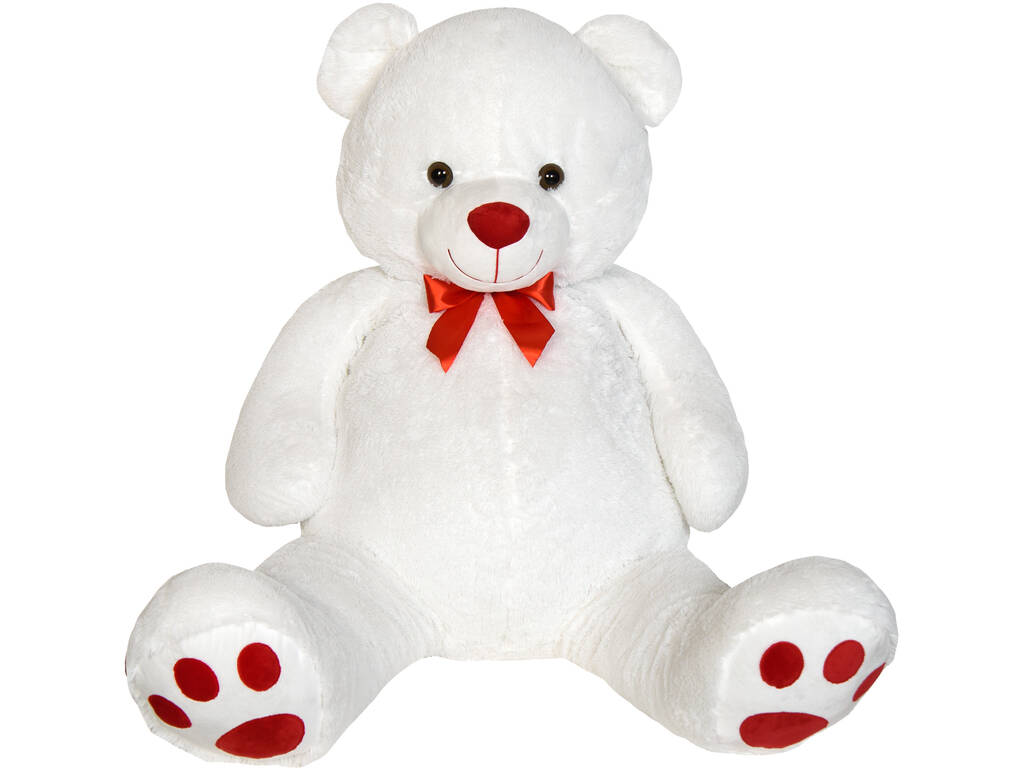 Teddybär 130 cm. 2 sortierte weißbraune